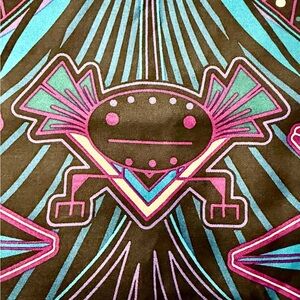 Pineda Covalin silk “Axolotl” scarf